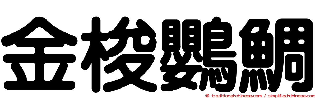 金梭鸚鯛