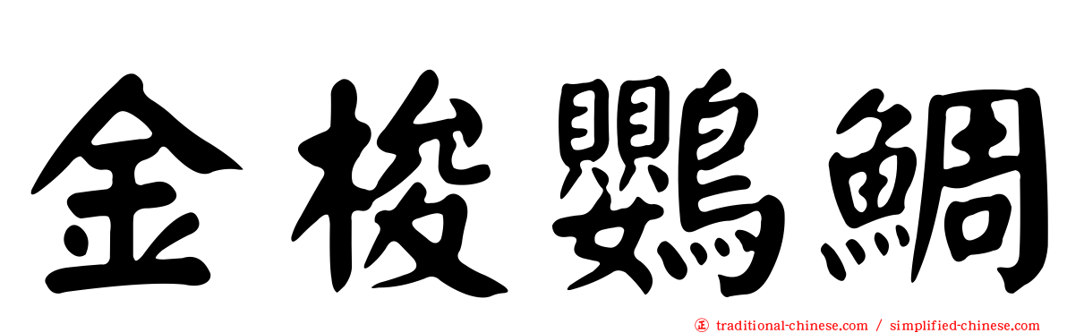 金梭鸚鯛