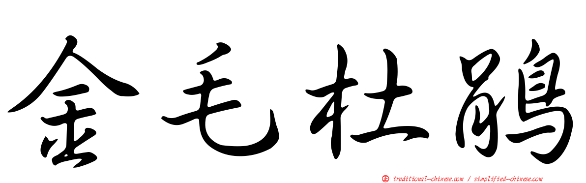 金毛杜鵑