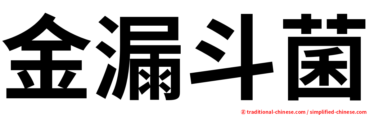 金漏斗菌