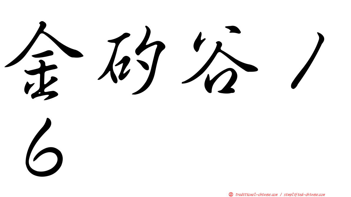 金矽谷１６