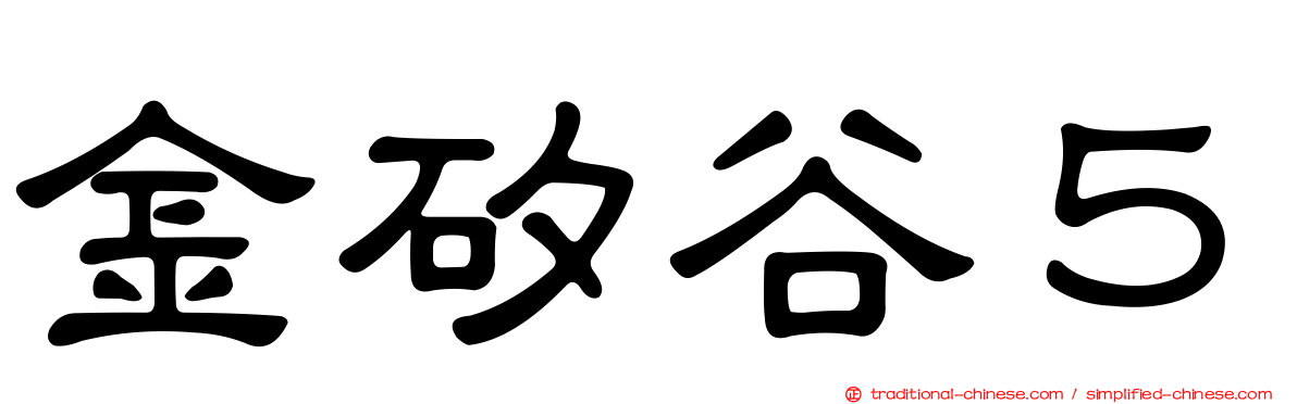 金矽谷５