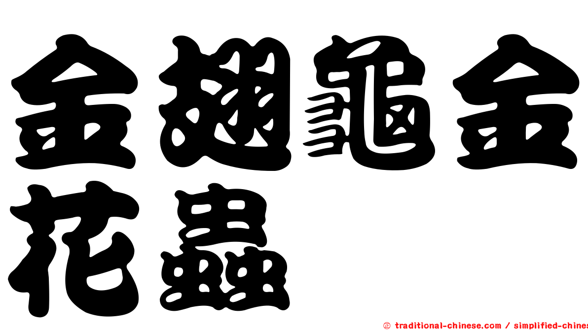 金翅龜金花蟲