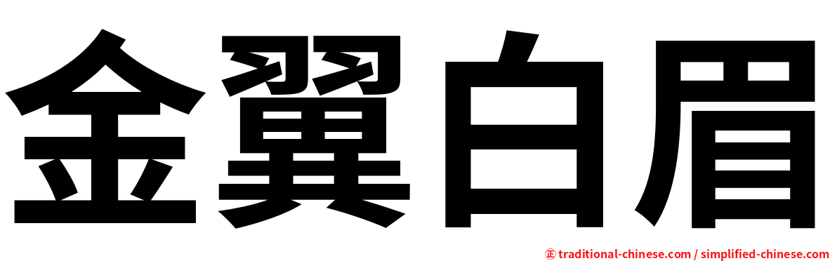 金翼白眉
