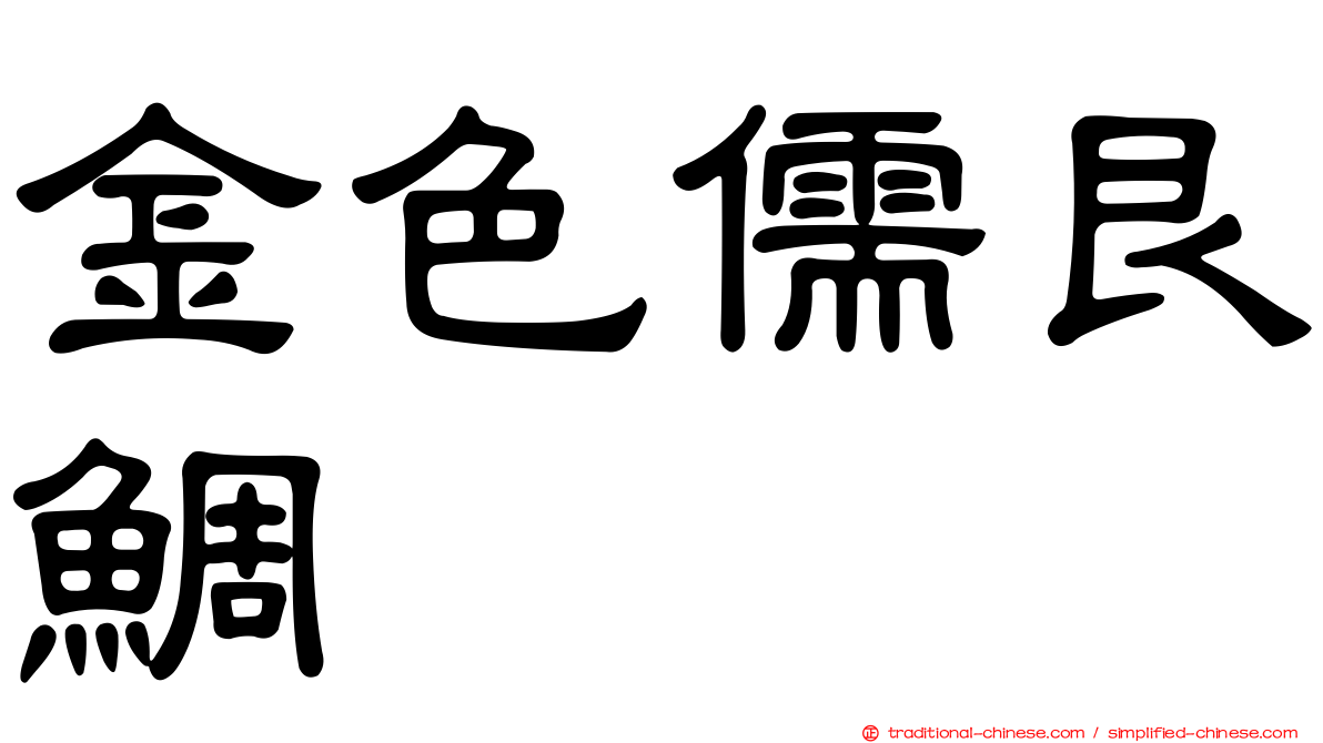 金色儒艮鯛