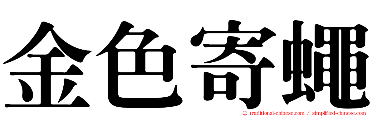 金色寄蠅