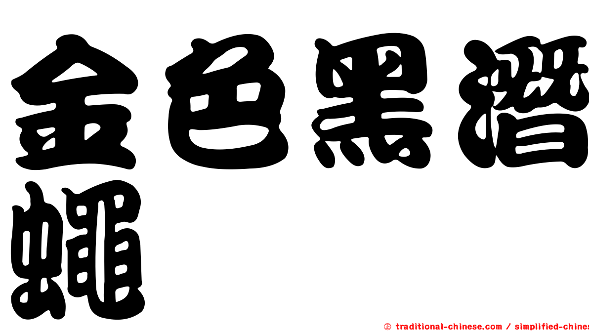 金色黑潛蠅