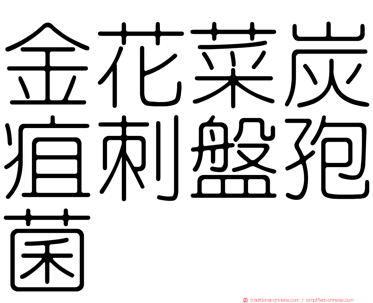 金花菜炭疽刺盤孢菌