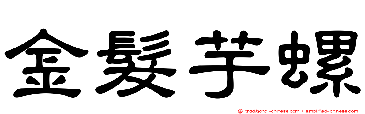 金髮芋螺