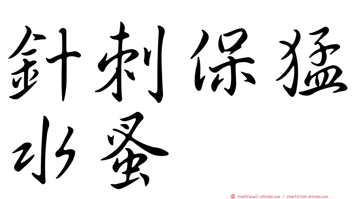 針刺保猛水蚤