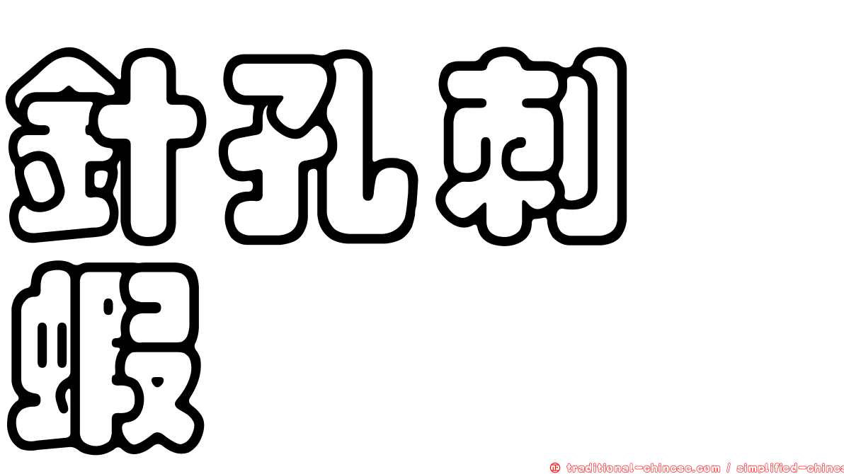 針孔刺鎧蝦