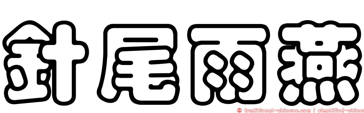 針尾雨燕