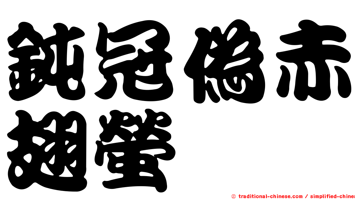 鈍冠偽赤翅螢