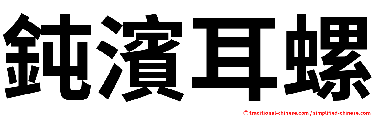 鈍濱耳螺