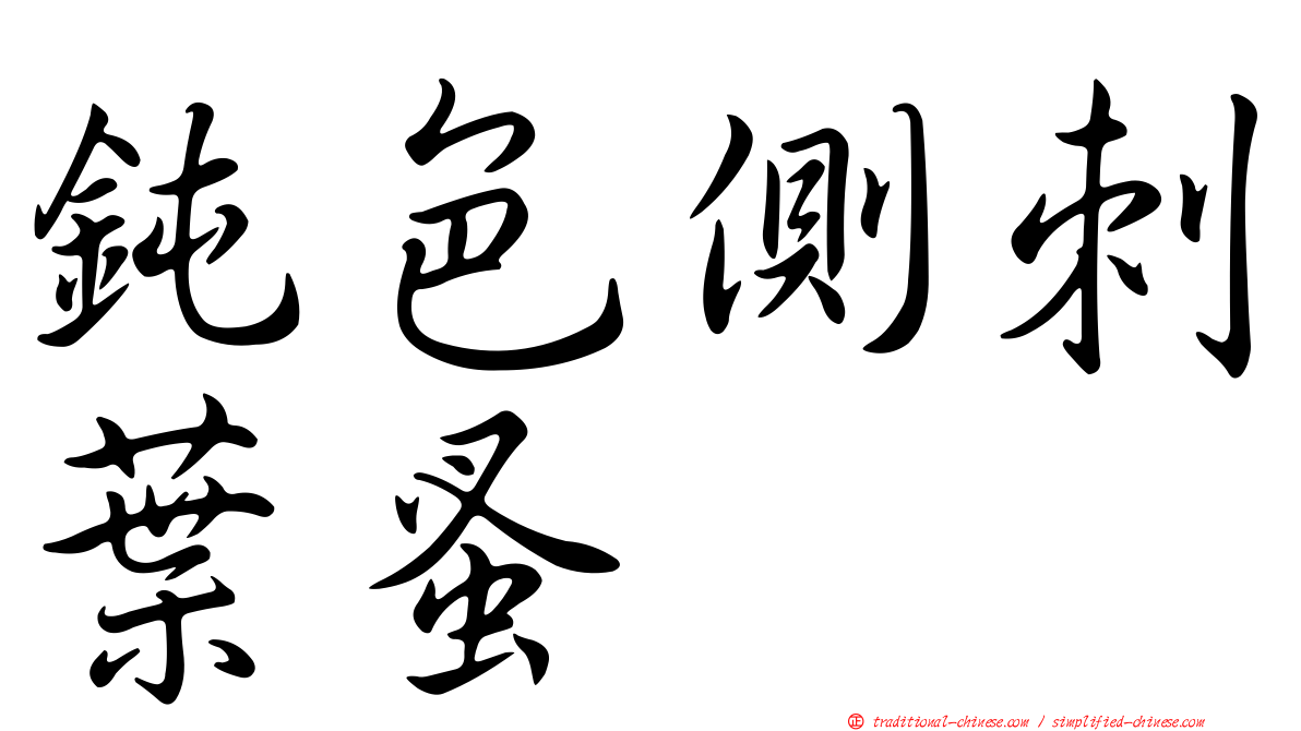 鈍色側刺葉蚤