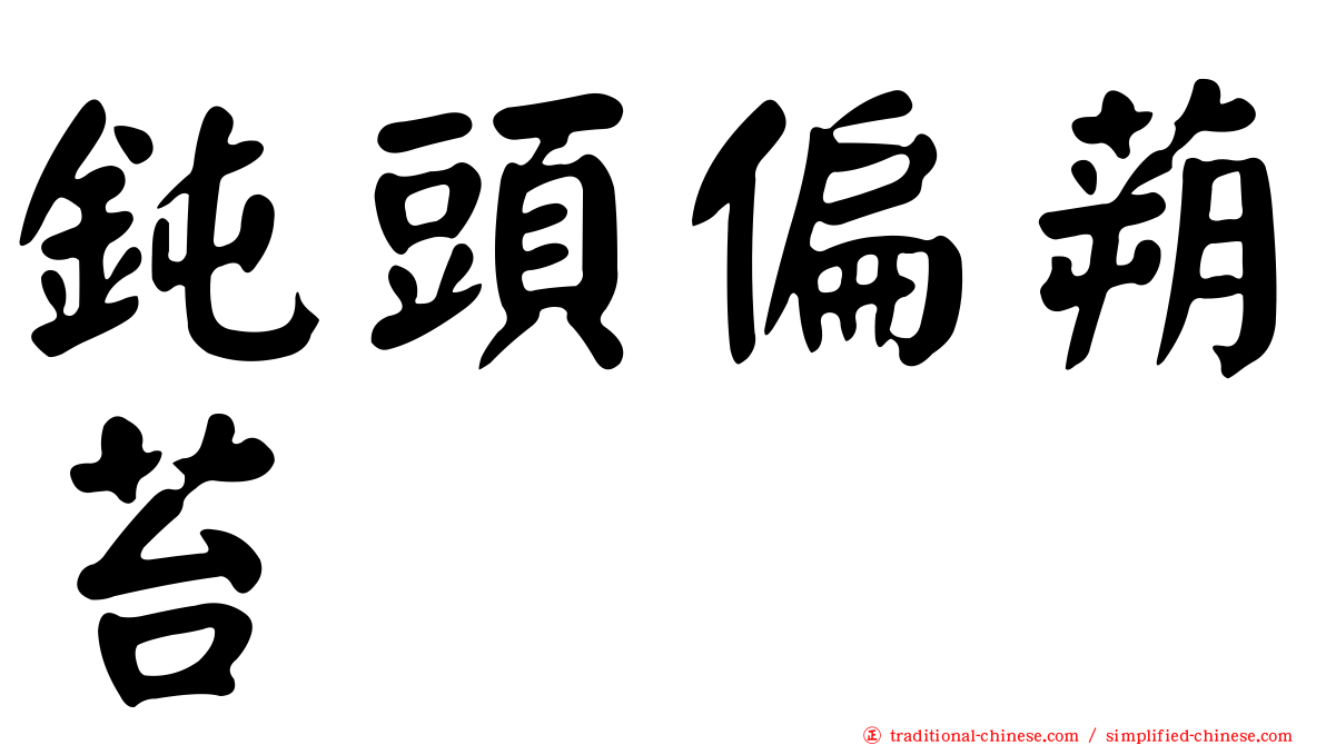鈍頭偏蒴苔