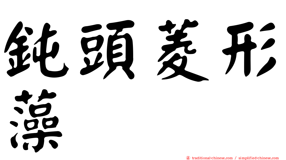 鈍頭菱形藻
