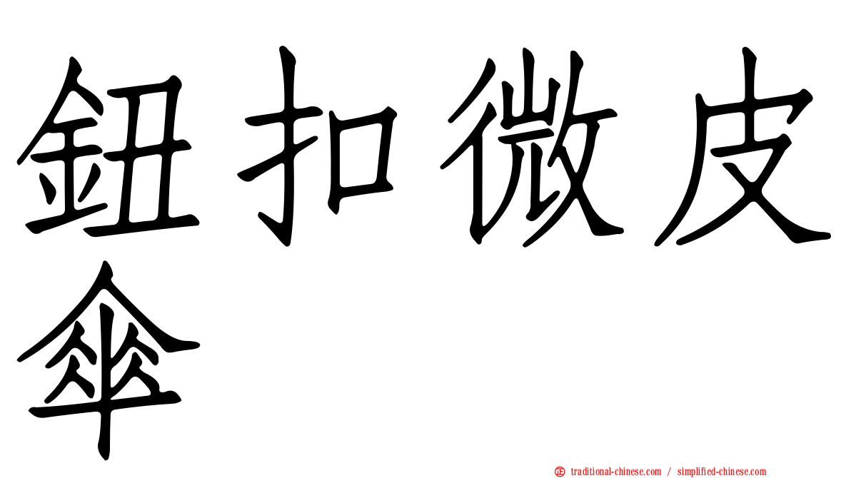 鈕扣微皮傘
