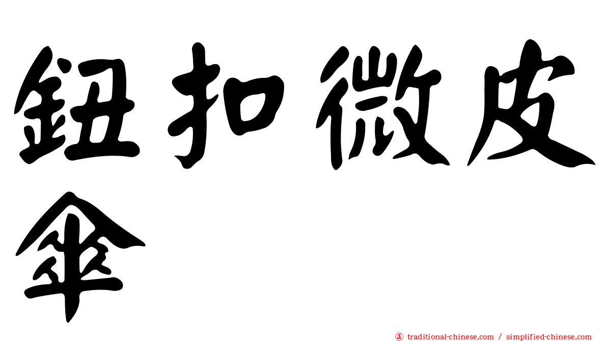 鈕扣微皮傘