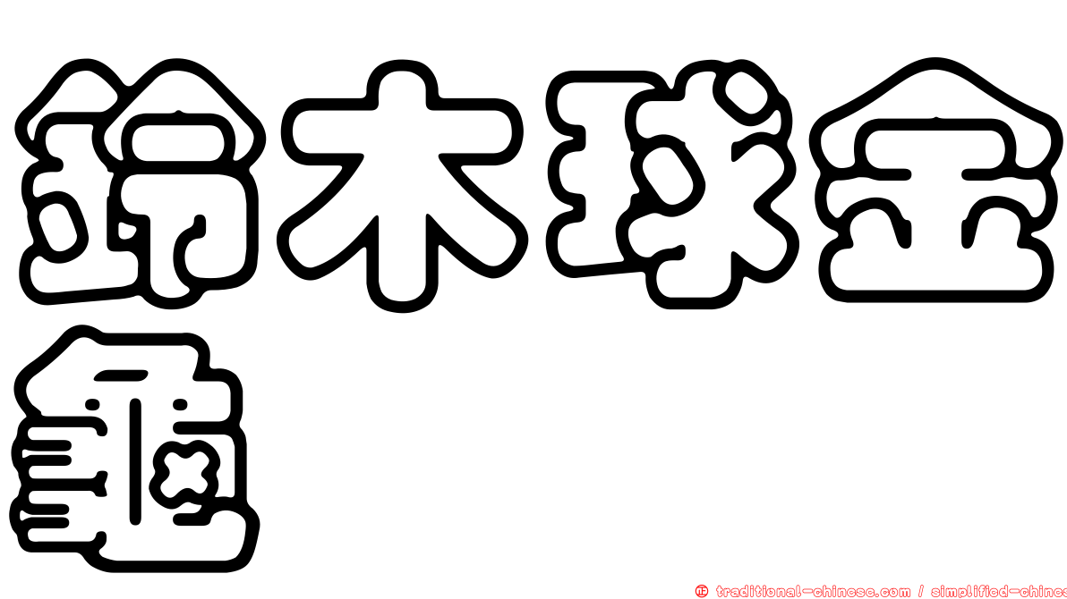 鈴木球金龜