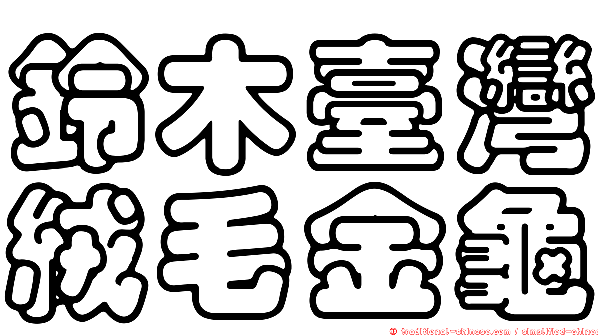 鈴木臺灣絨毛金龜