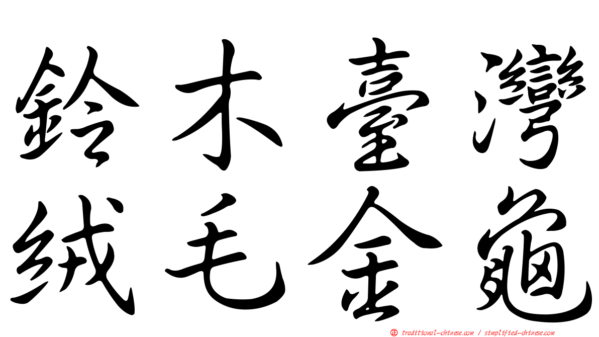 鈴木臺灣絨毛金龜