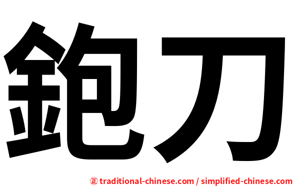 鉋刀