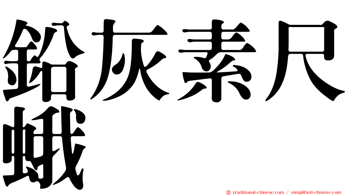 鉛灰素尺蛾