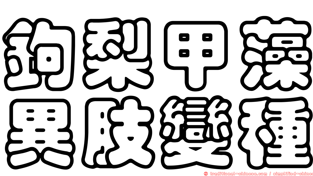 鉤梨甲藻異肢變種