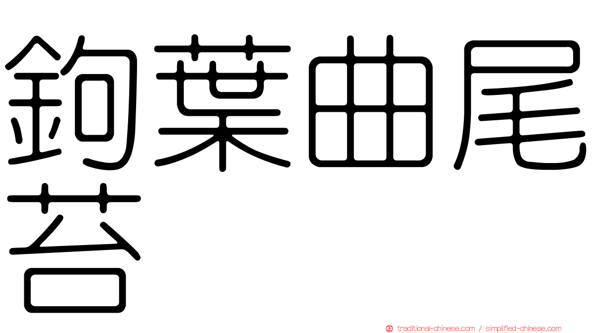 鉤葉曲尾苔