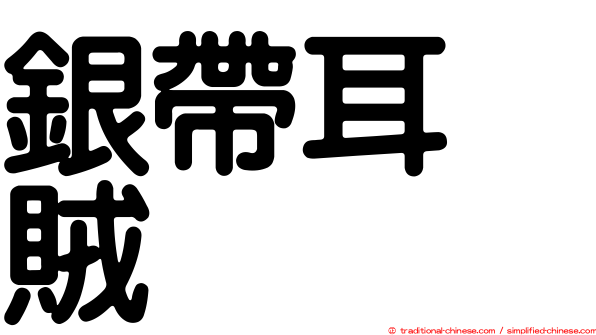 銀帶耳烏賊