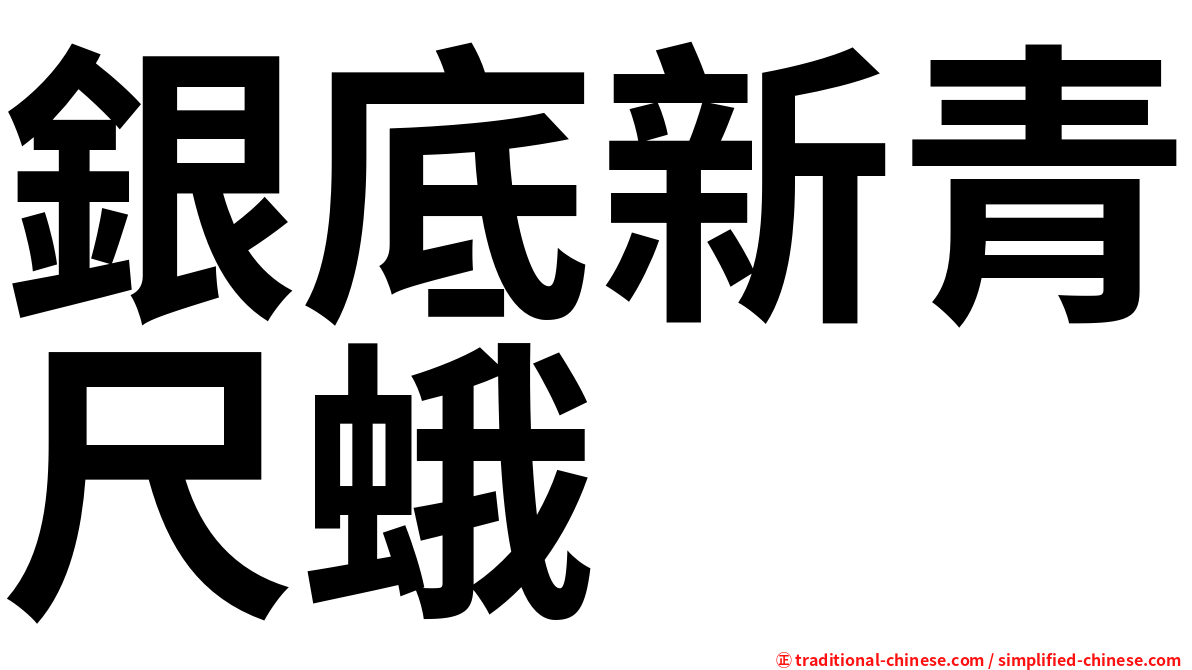銀底新青尺蛾