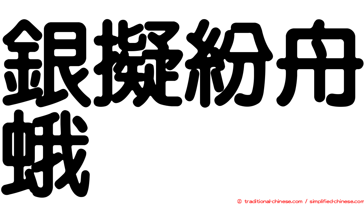 銀擬紛舟蛾