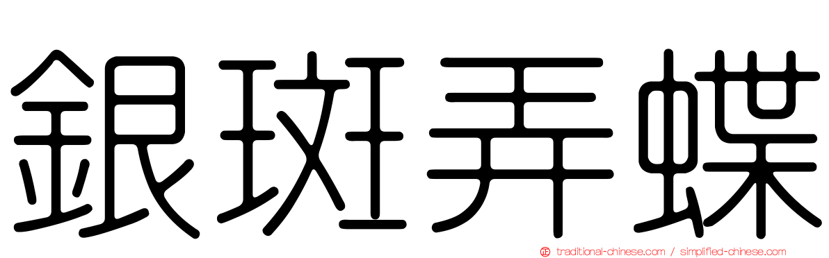 銀斑弄蝶