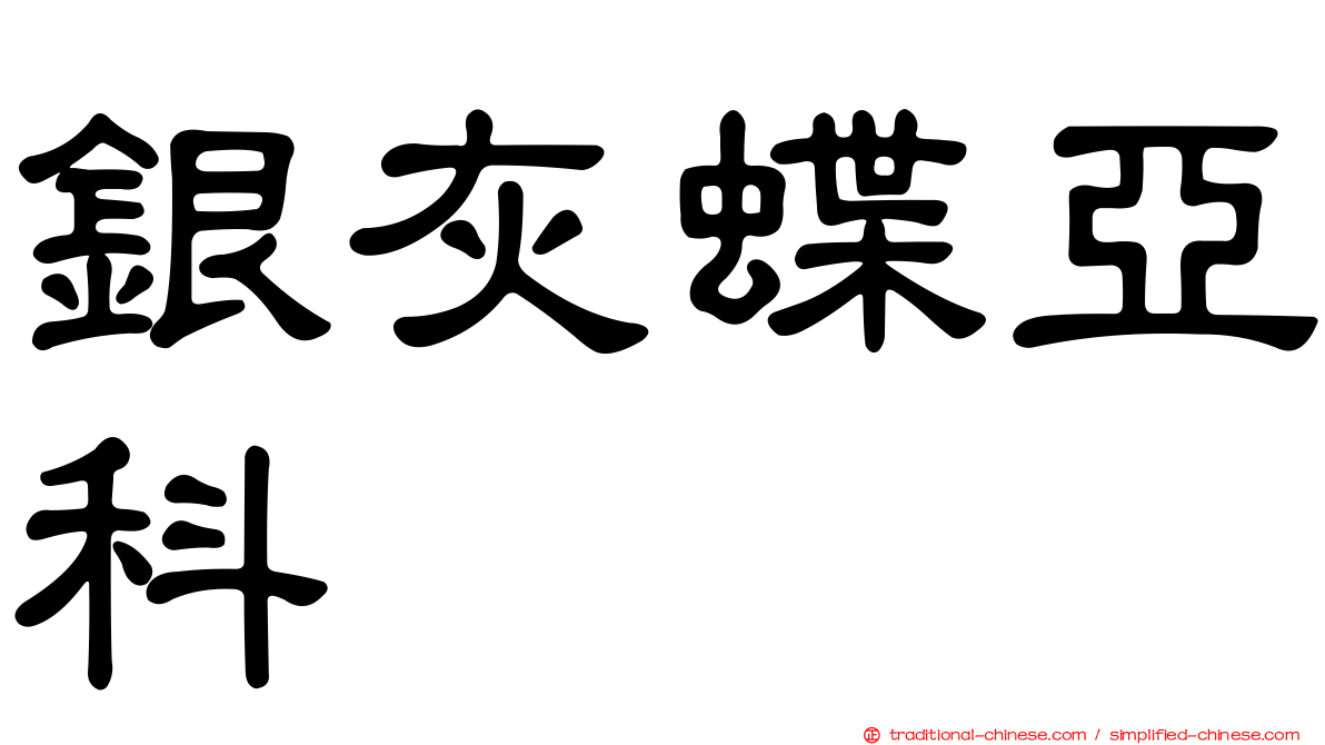 銀灰蝶亞科