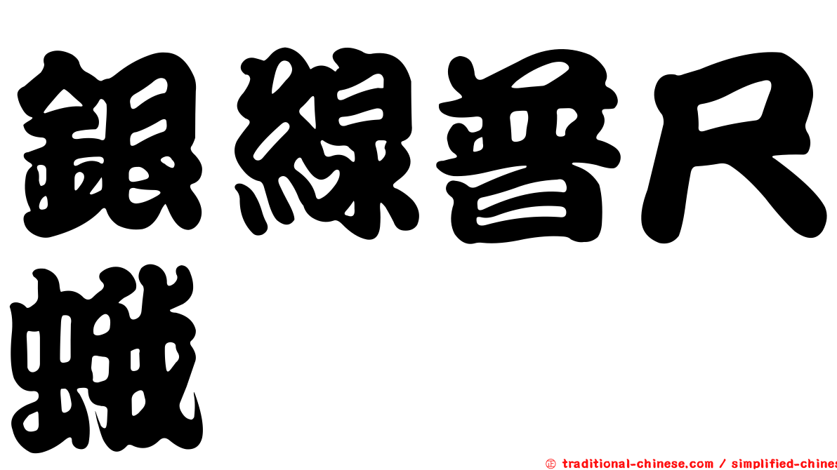 銀線普尺蛾