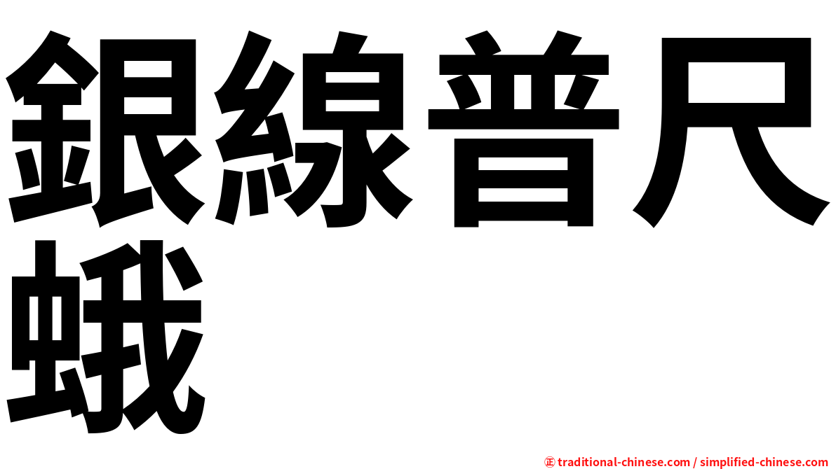 銀線普尺蛾