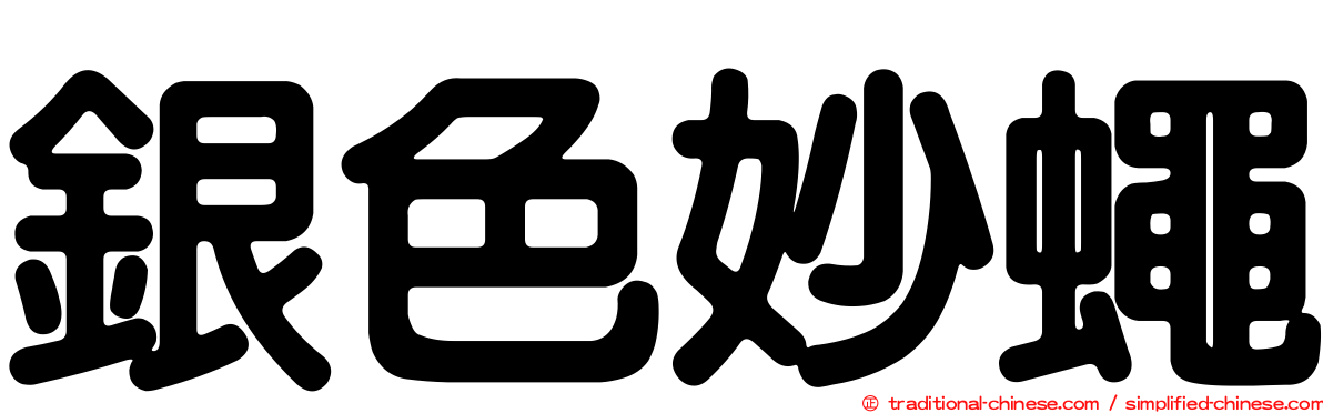 銀色妙蠅