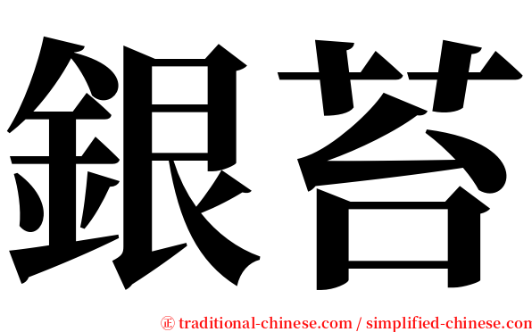 銀苔 serif font
