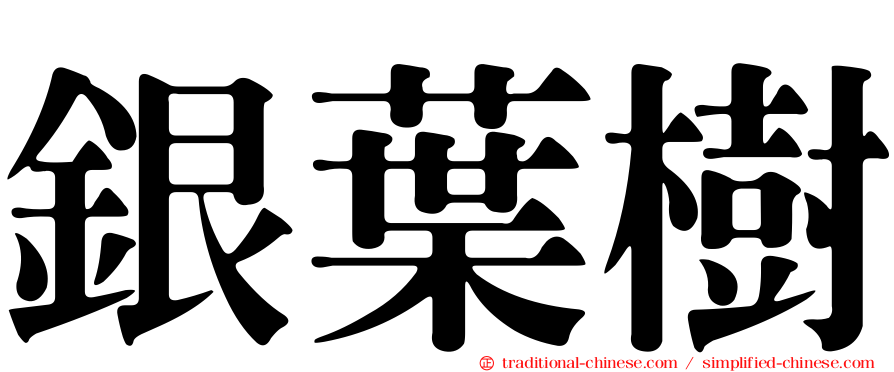 銀葉樹