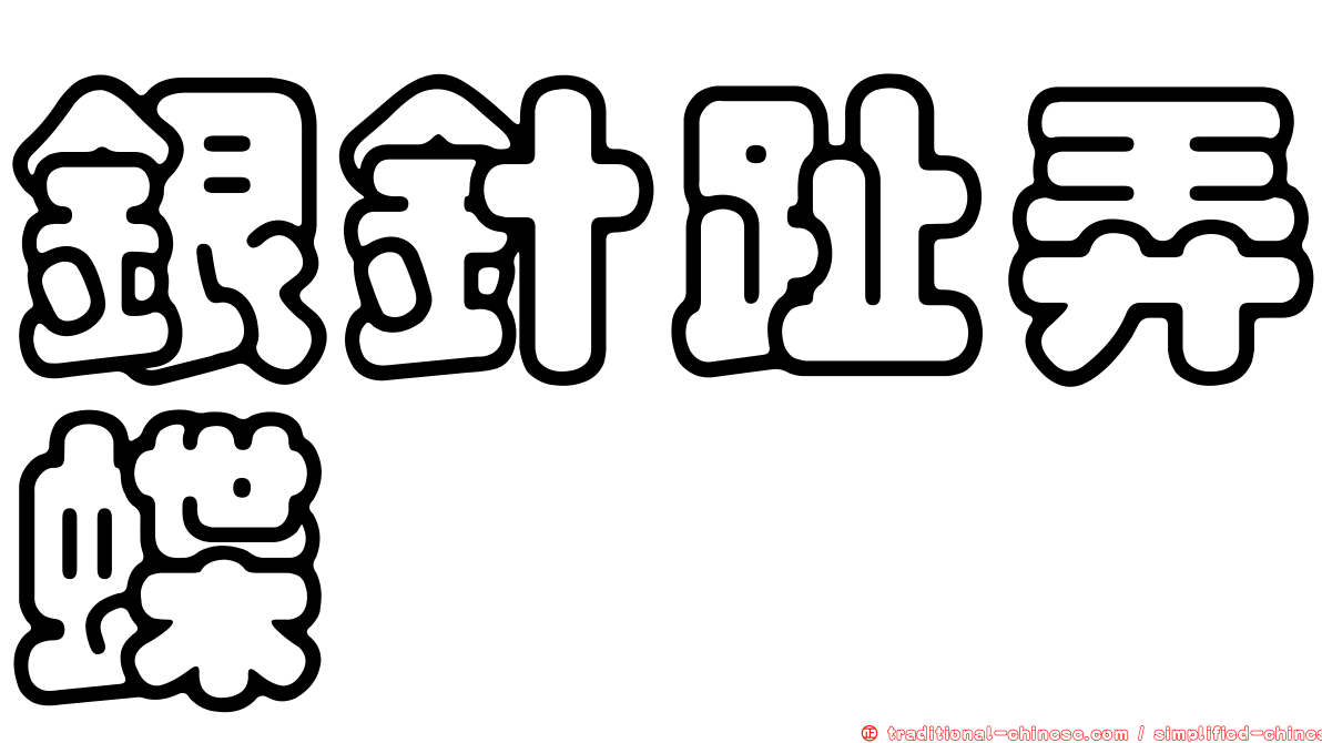 銀針趾弄蝶