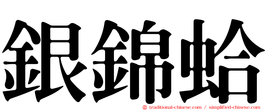 銀錦蛤
