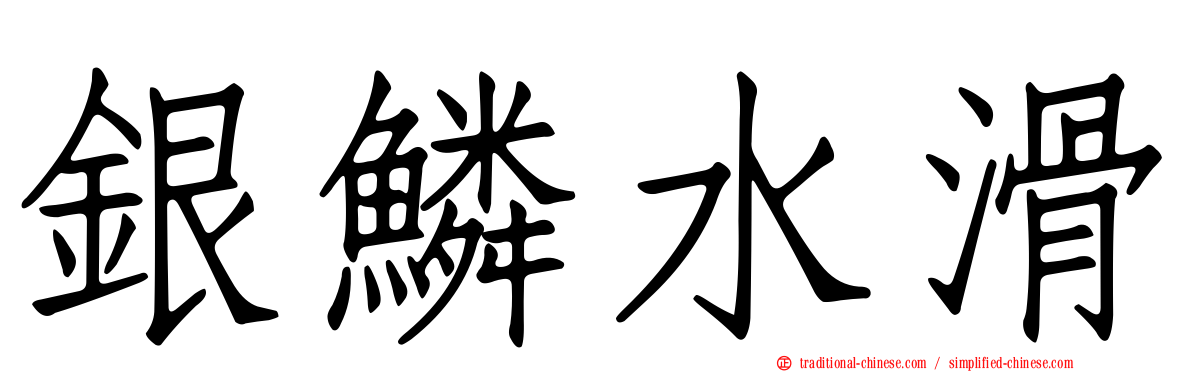 銀鱗水滑