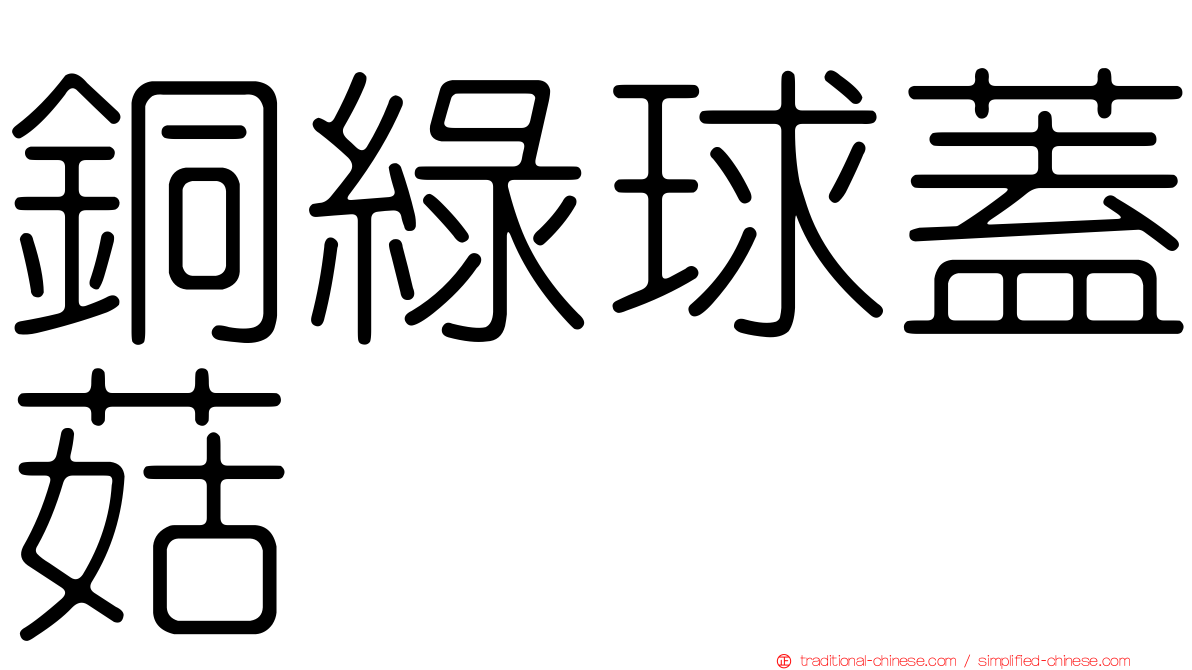 銅綠球蓋菇