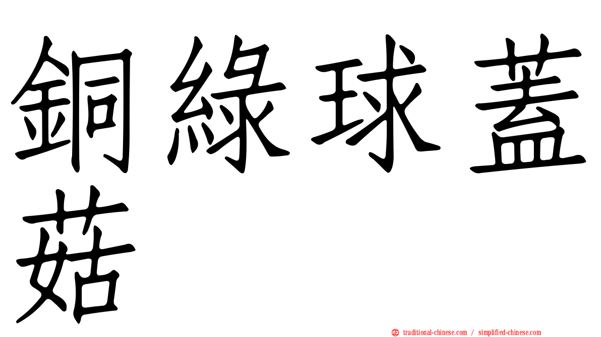 銅綠球蓋菇