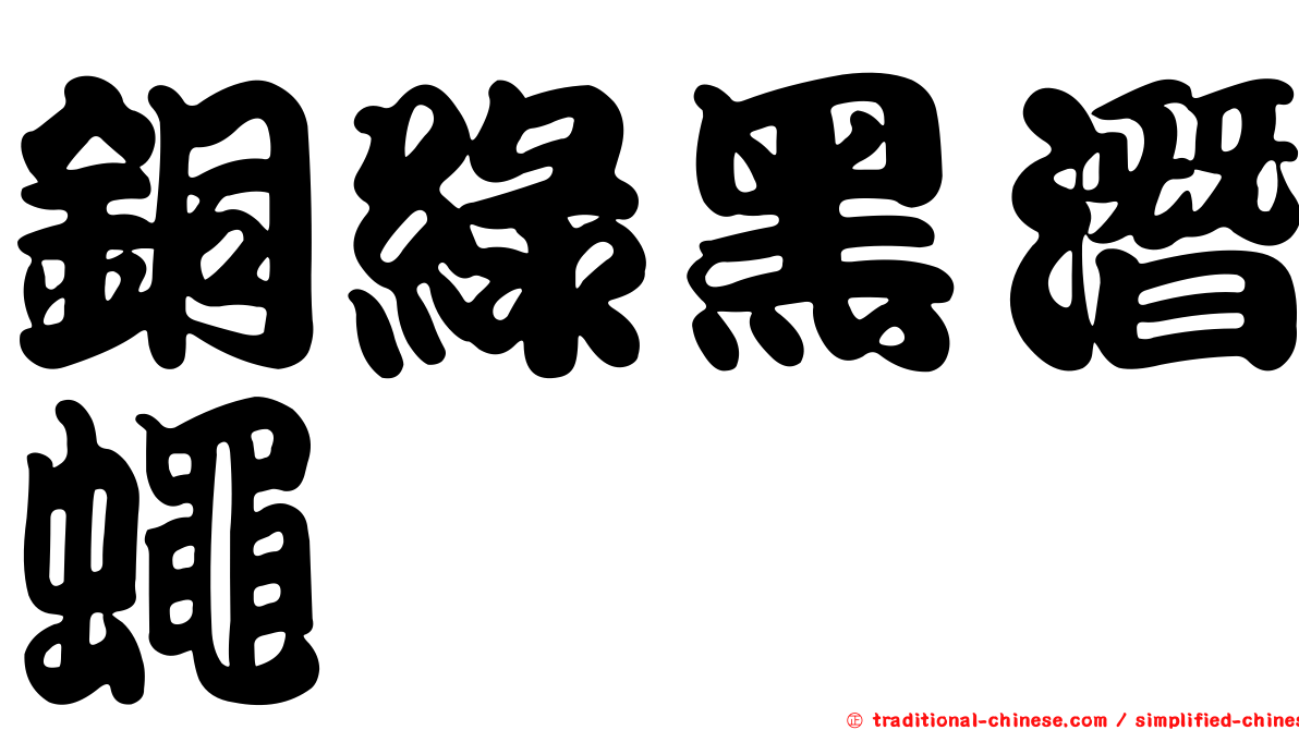 銅綠黑潛蠅