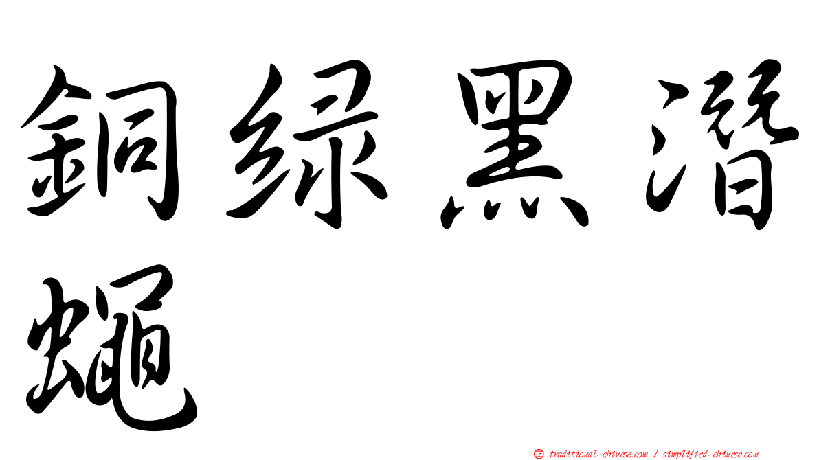 銅綠黑潛蠅