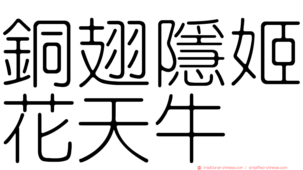 銅翅隱姬花天牛
