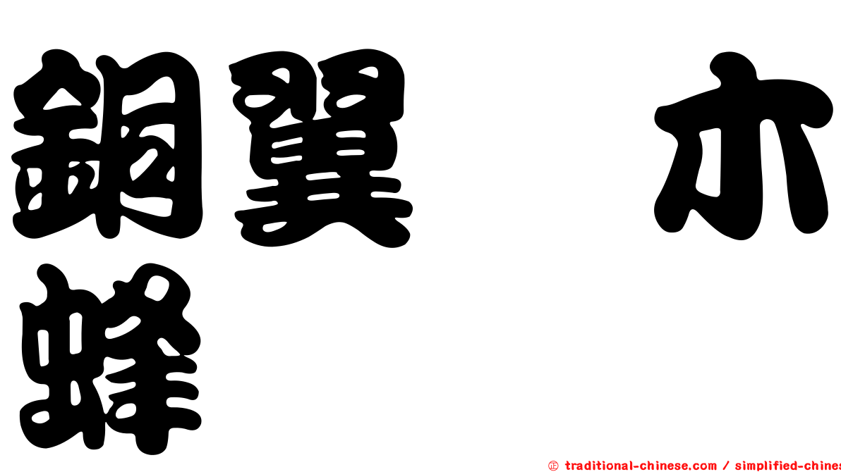 銅翼眥木蜂