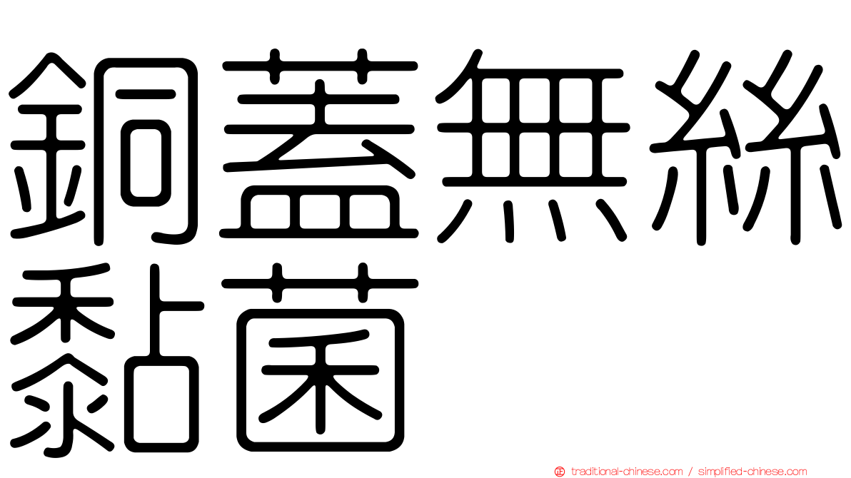 銅蓋無絲黏菌